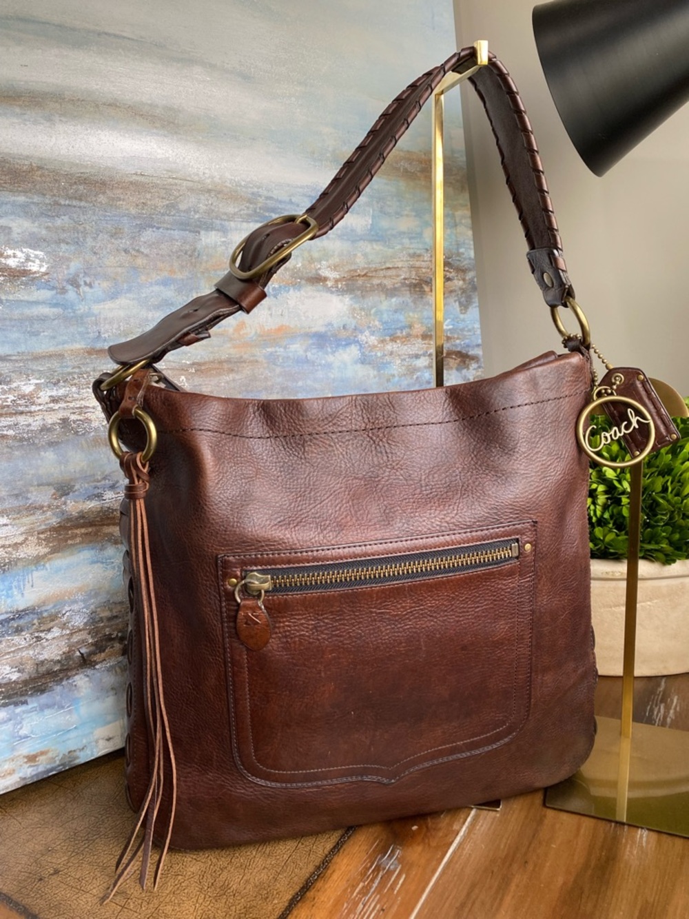 Coach XL Legacy Thompson Tote in Brown - Picture 8 of 17